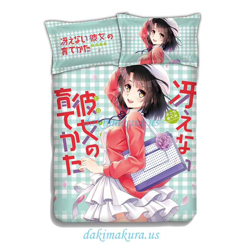 Barato Kato De Megumi - Saekano Anime Japonês Capa De Edredão De Folha De Cama Com Tampas De Travesseiro Da China Fábrica