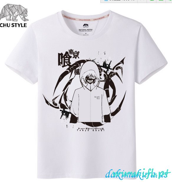 رخيص Tokyo Ghoul أبيض رجل Anime T-shirts من خزف صينيّ مصنع