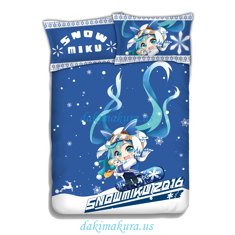 رخيصة Miku Hatsune - Vocaloid اليابانية أنيمي السرير بطانية حاف الغطاء مع وسادة تغطي من الصين مصنع