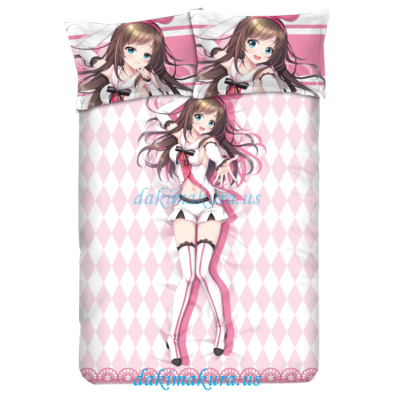 евтини Kizuna Ai аниме 4 броя комплекта спално бельо покривка за легло завивки с възглавници от китайската фабрика