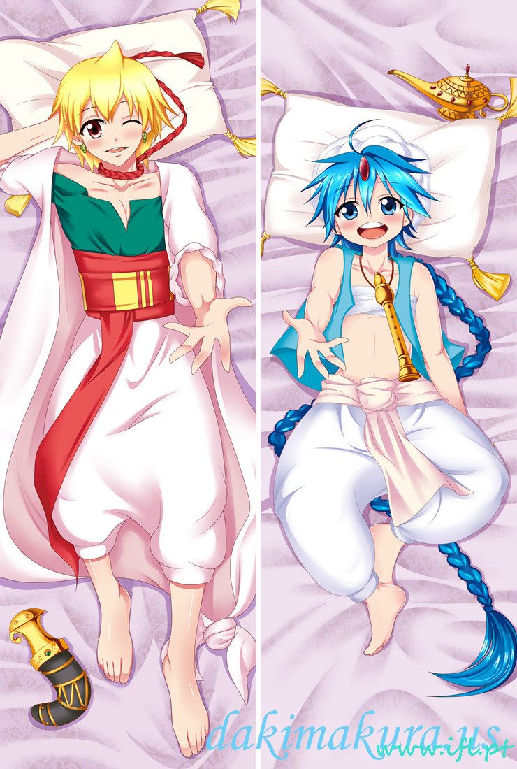 евтини Alibaba и Aladdin - маги мъжки пълна тяло възглавница Anime Waifu японски аниме калъфка възглавница от Китай фабрика