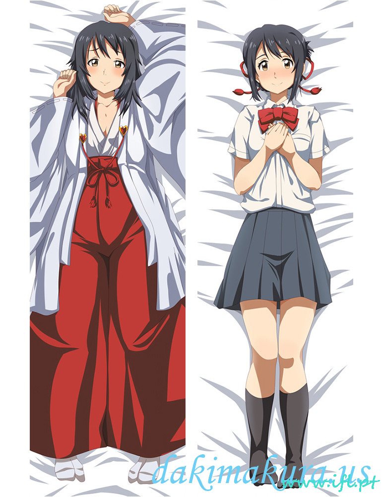 Levné Mitsuha Miyamizu - Vaše Jméno Anime Tělo Polštář Dakimakura Japonské Láska Polštář Kryt Z čínské Továrny