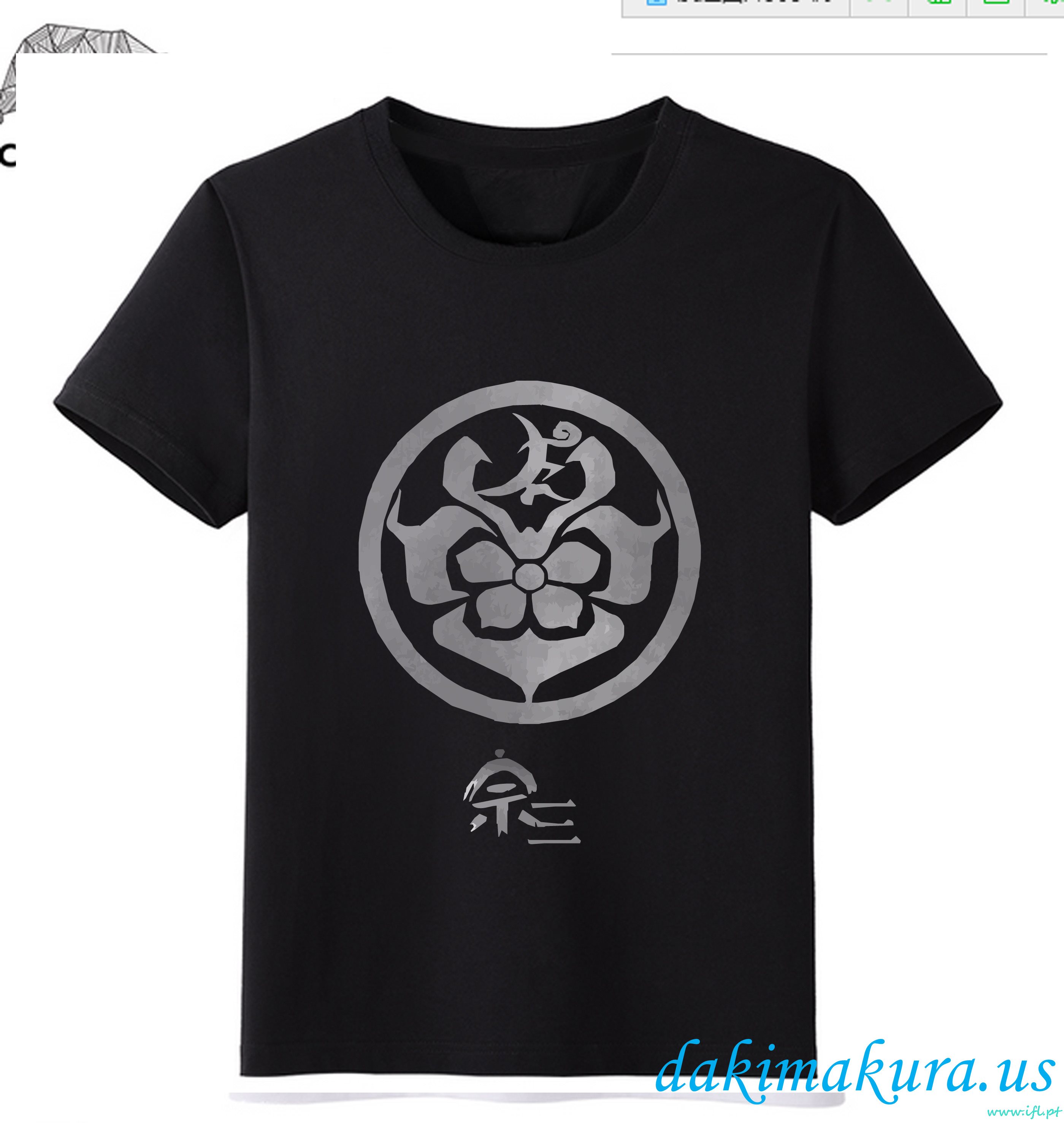 Billige Black-touken Ranbu Online Mænd Anime Mode T-shirts Fra Kina Fabrik
