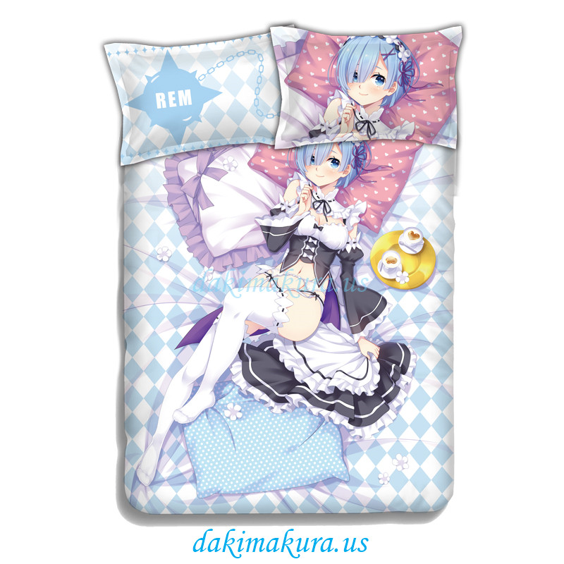 Billig Rem - Null Japanischer Anime Bettlaken-Bettbezug Mit Kissenbezügen Von Der Porzellanfabrik