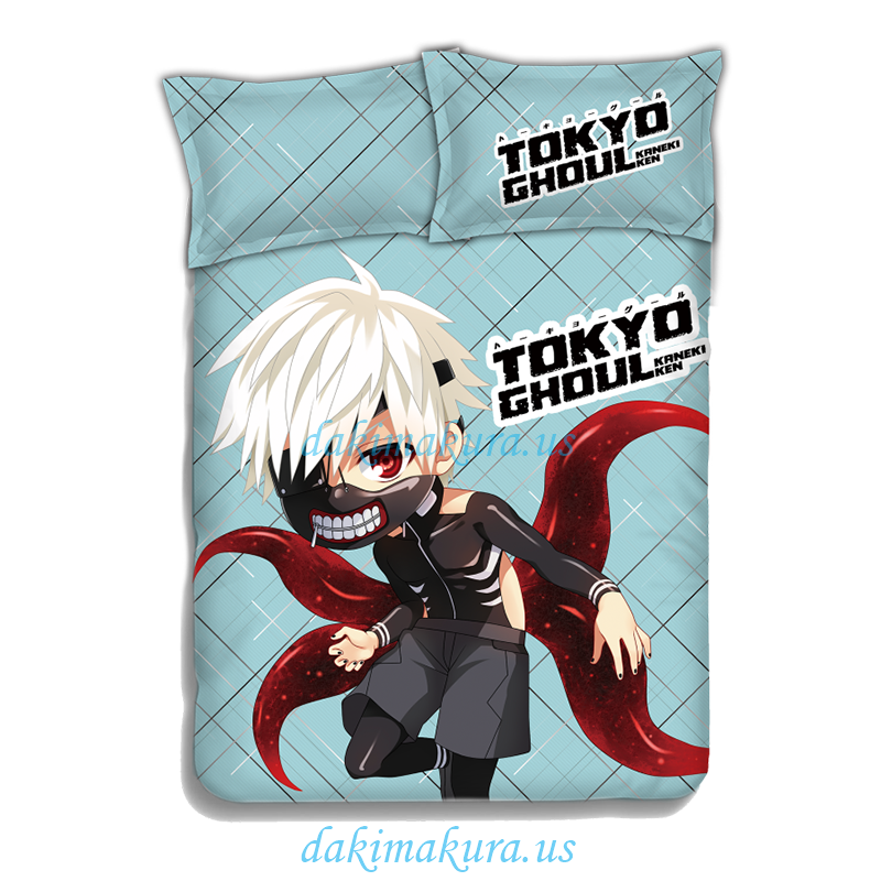 Billig Ken Kaneki - Tokyo Ghoul Japanische Anime Bettlaken-Bettbezug Mit Kissenbezügen Von Der Porzellanfabrik