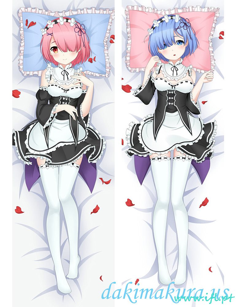 Cheap Ram And Rem - Re Zero Anime Dakimakura Japanese Hugging Body Pillow Cover From China Factory