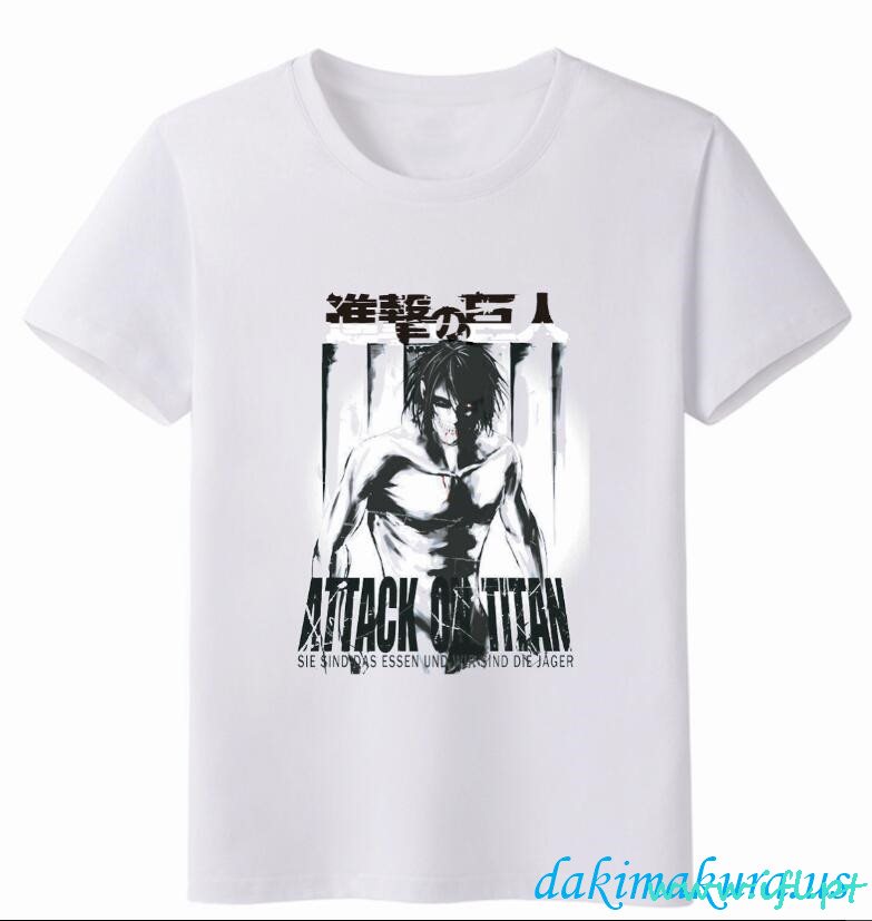 Cheap Attack On Titan White Men Anime T-shirts From China Factory