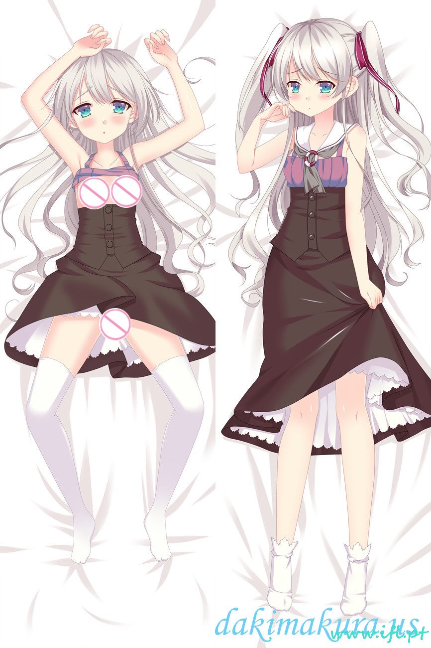 Cheap Kawaii White Haired Girl Full Body Pillow Anime Waifu Japanese Anime Pillow Case From China Factory