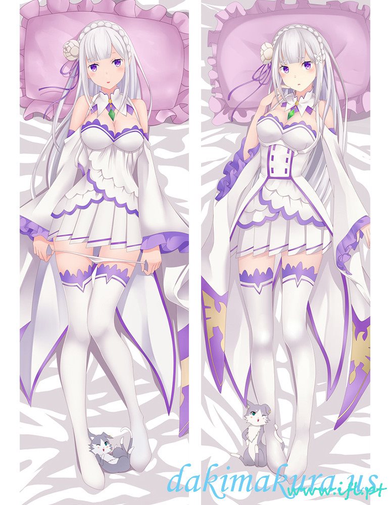 Cheap Emilia - Rezero Hugging Body Anime Cuddle Pillow Covers From China Factory