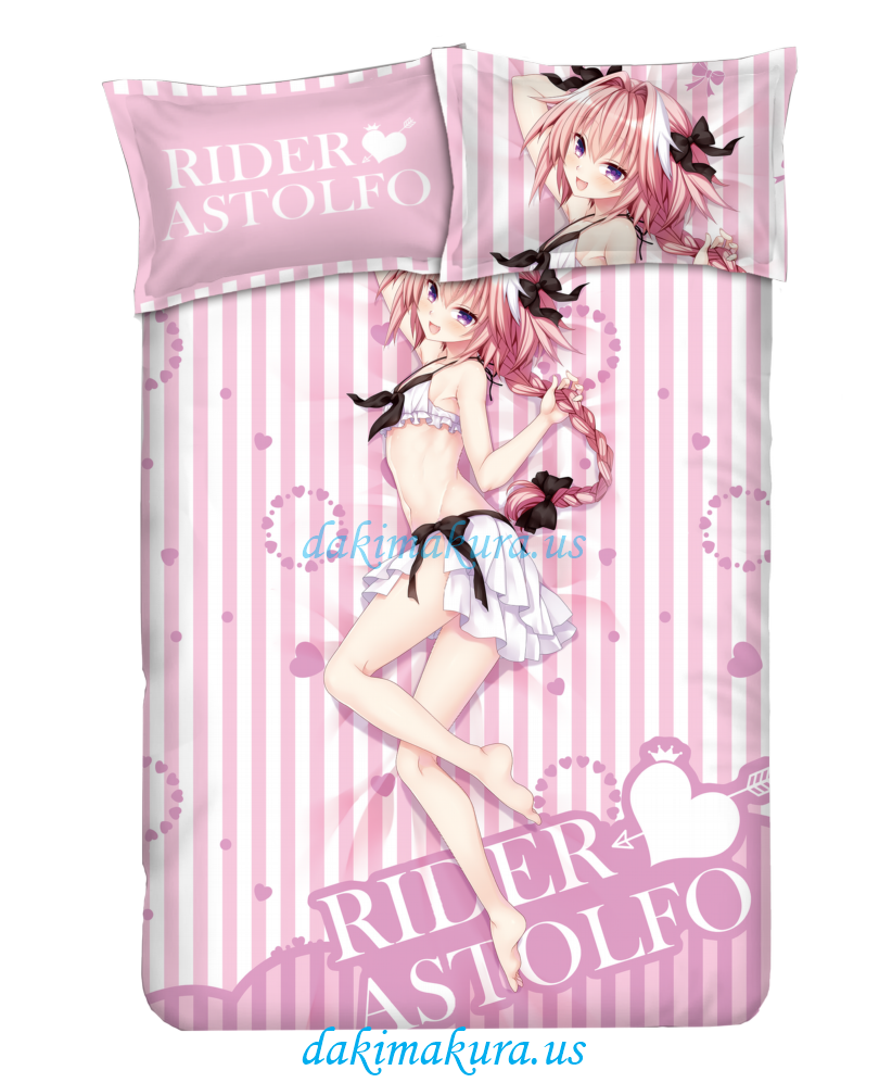 Cheap Astolfo - Fate Pink Anime Bed Sheet Duvet Cover With Pillow Covers From China Factory