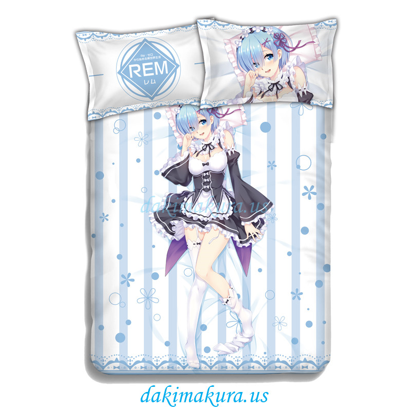 Cheap Rem - Rezero Japanese Anime Bed Blanket Duvet Cover With Pillow Covers From China Factory