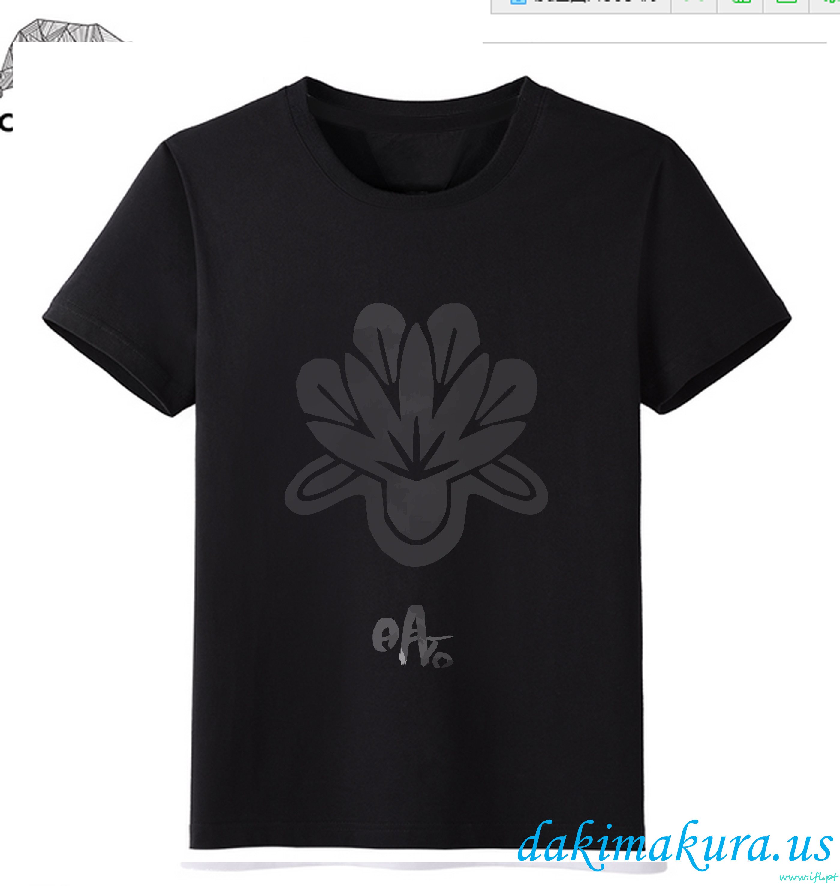 Negro Barato - Touken Ranbu Hombres En Línea Camisetas De La Moda Del Animado De La Fábrica De China