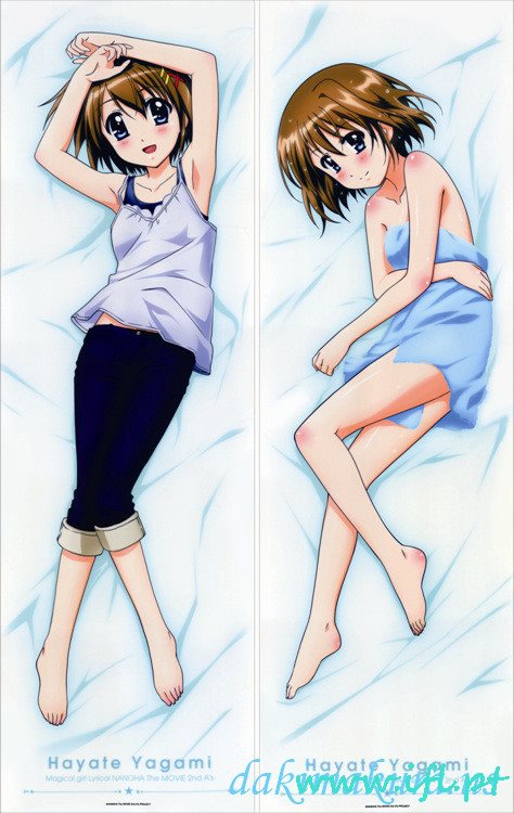 Halpa Maaginen Tyttö Lyyrinen Nanoha - Hayate Yagami Anime Dakimakura Tyynynpäällinen Kiinalainen Tehdas