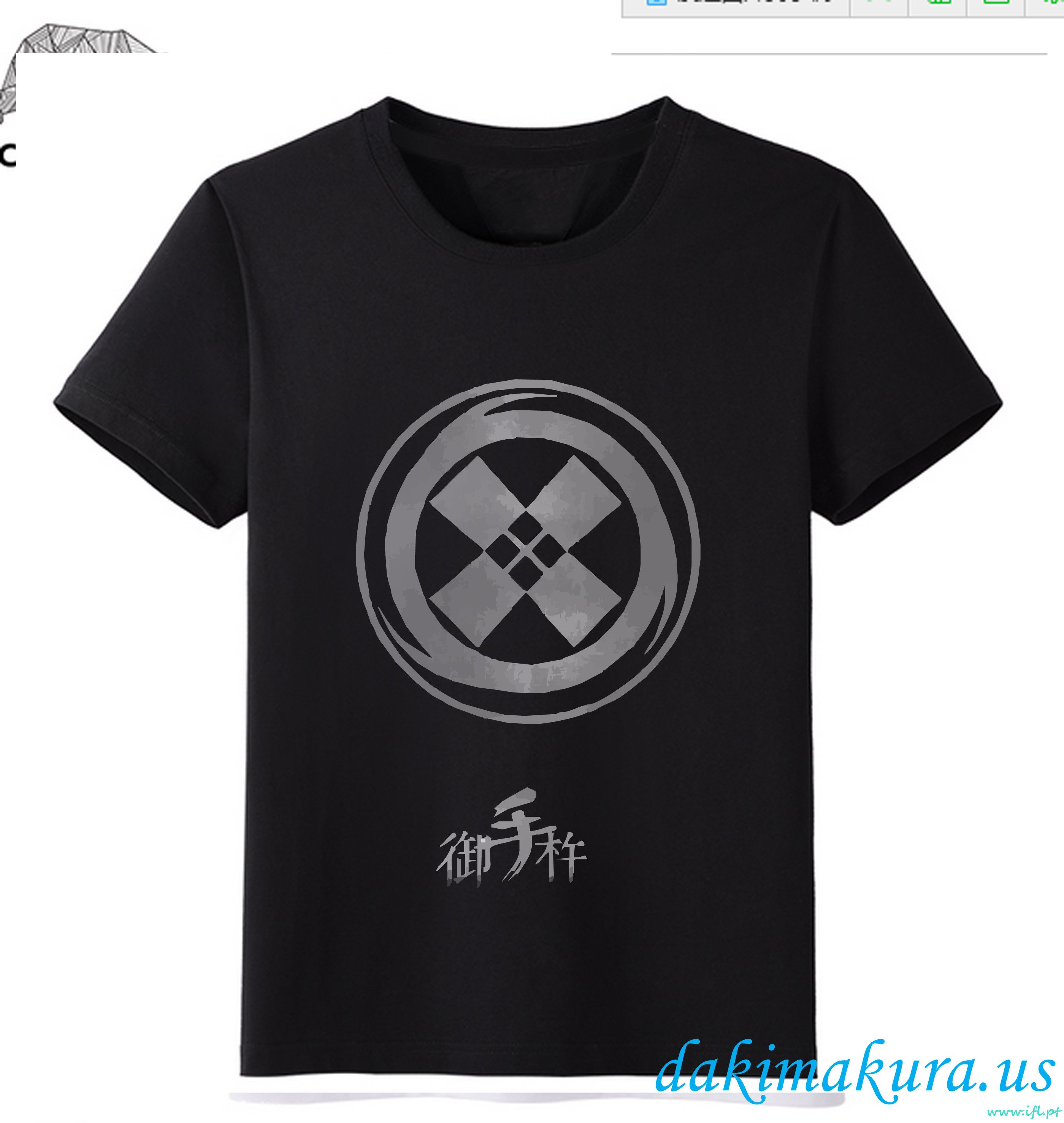 Halpa Musta - Touken Ranbu Online Miehet Anime Muoti T-paitoja China Tehdas