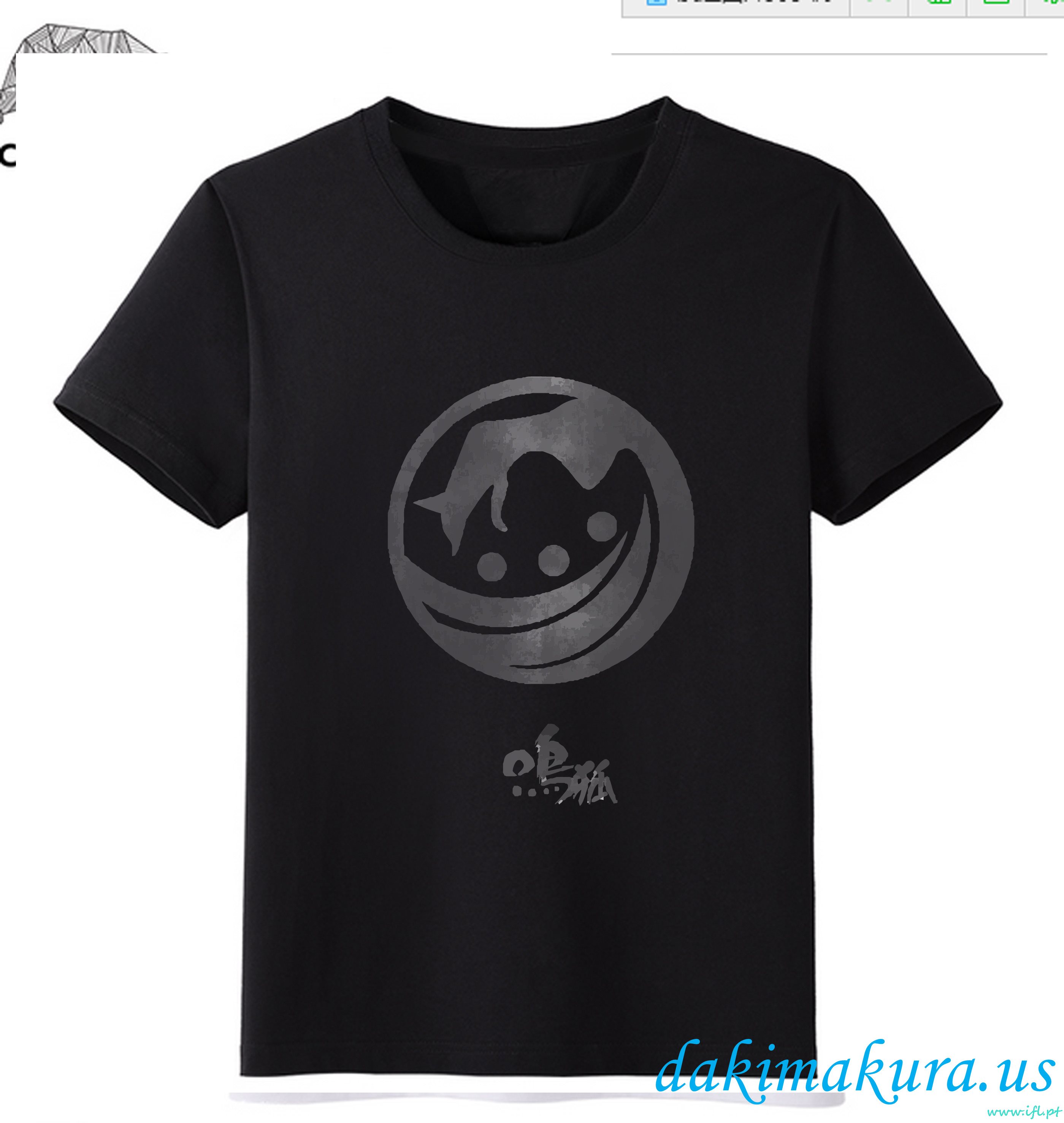 Halpa Musta - Touken Ranbu Online Miehet Anime Muoti T-paitoja China Tehdas