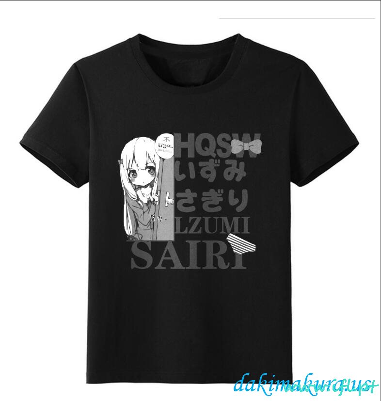 Bon Marché Izumi Sagiri - T-shirts Noirs Danime Deromanga Sensei De Lusine De Porcelaine