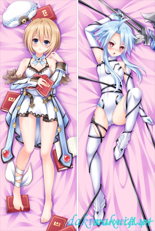Barato Novo Anime Video Game Hyperdimension Neptunia Branco Coração Blanc Dakimakura Corpo Fronha Da China Fábrica