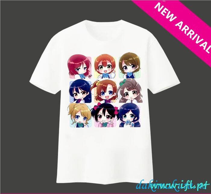 Billige Nye Nico Yazawa-kjærlighet Leve Mens Anime T-skjorter Fra Kina Fabrikken
