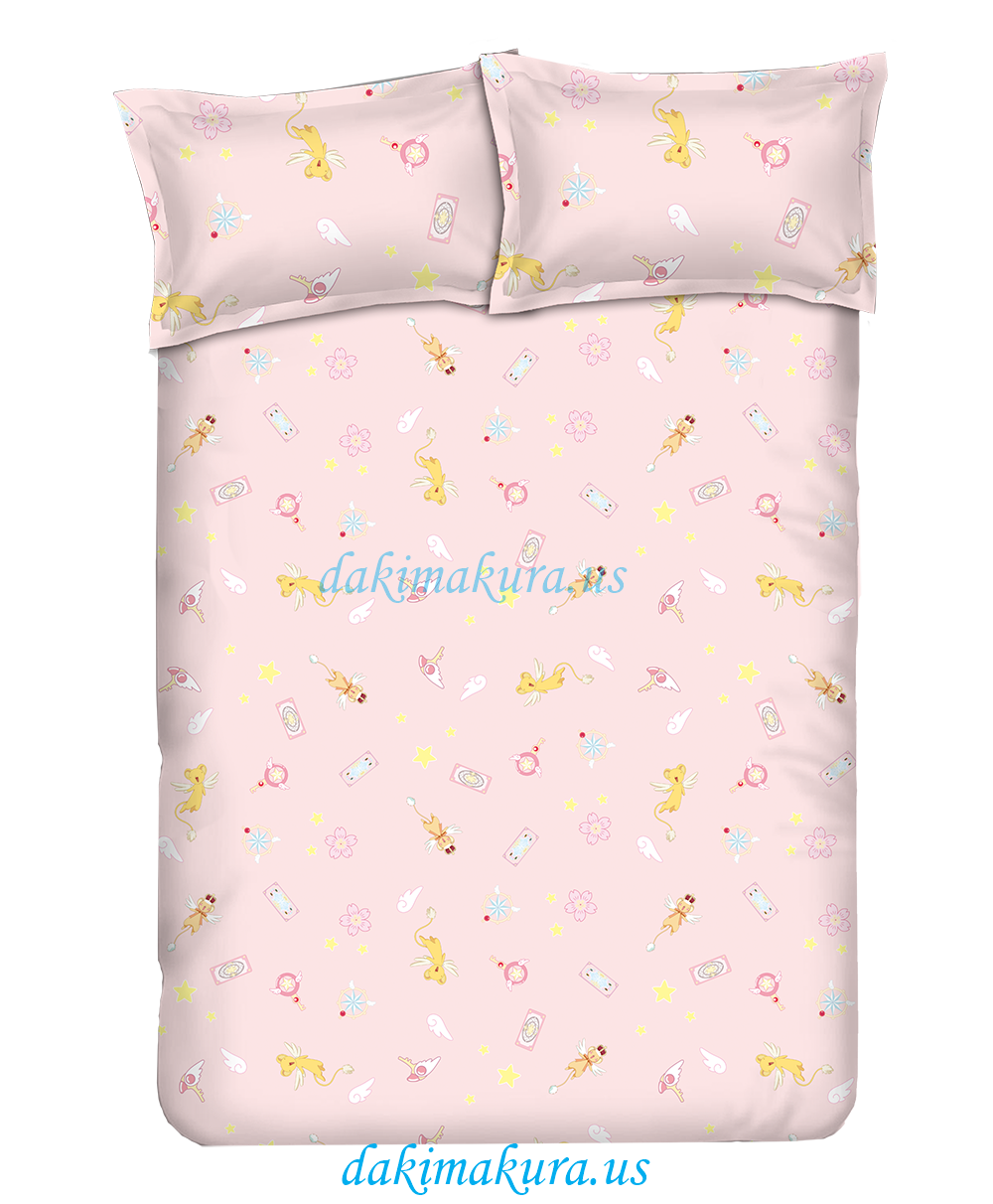 дешевый Cardcaptor Sakura набор постельных принадлежностей для аниме фильмов одеяло для кроватей и пододеяльник простыня с подушками из фарфорового завода