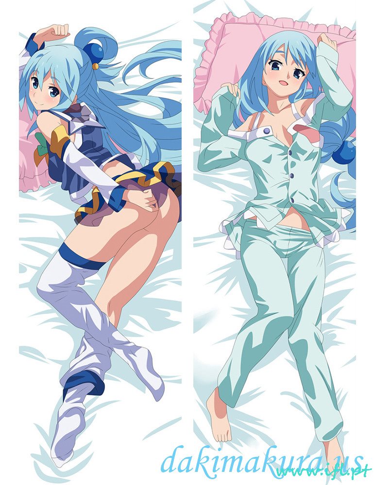 дешевый Aqua - Konosuba аниме Dakimakura японский обнимать подушку для тела от фарфоровой фабрики
