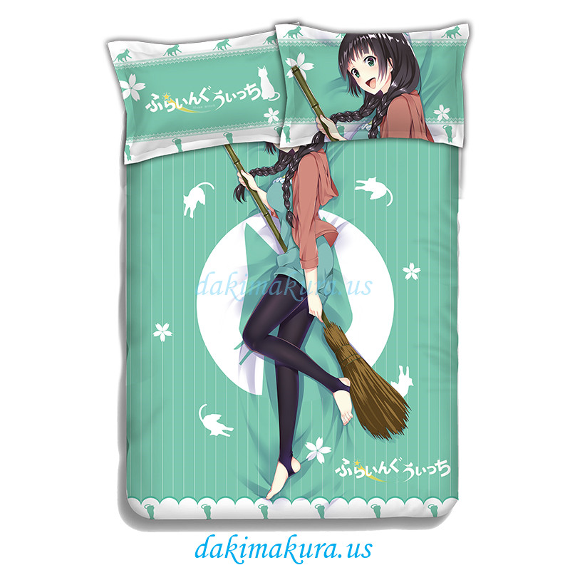 дешевые Makoto Kowata - летающие наборы постельных принадлежностей для ведьм одеяло для кроватей и пододеяльник простыня с подушками из фарфорового завода