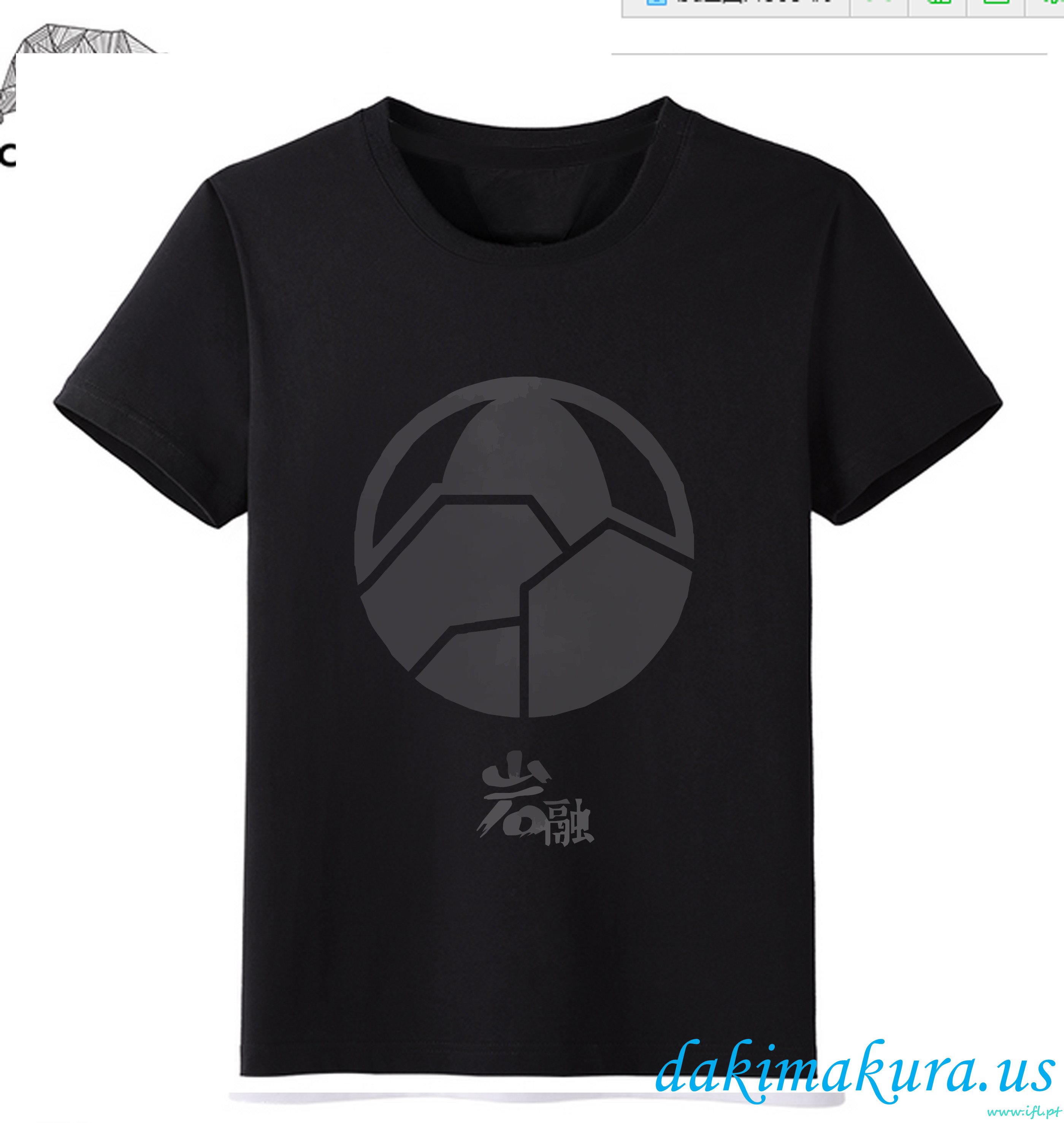 дешевый черный - Touken Ranbu онлайн мужчина аниме мода футболки от фарфоровой фабрики