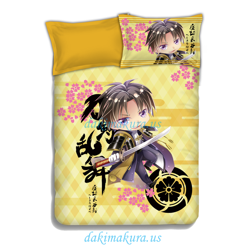 дешевый Heshikiri Hasebe - Touken Ranbu Anime 4 штуки комплекты постельных принадлежностей пододеяльник для постельного белья с подушками из фарфорового завода