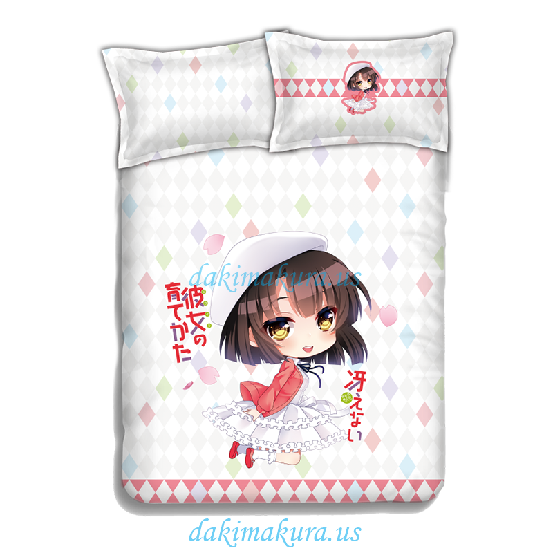 Cheap Megumi Kato - Saekano อะนิเมะ 4 ชิ้นชุดเครื่องนอนผ้าปูที่นอนผ้าคลุมเตียงพร้อมหมอนครอบคลุมจากโรงงานจีน