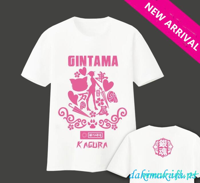 Ucuz çinden Fabrikadan Yeni Erkek Kagura Gintama Anime Moda T-shirt Fabrikası
