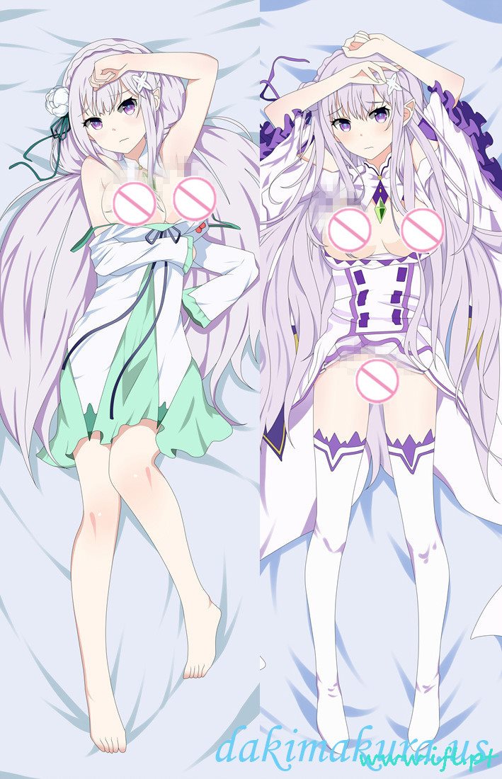 Ucuz Emilia - çinden Fabrikadan Rezero Anime Dakimakura Japon Aşk Vücut Yastık örtüsü