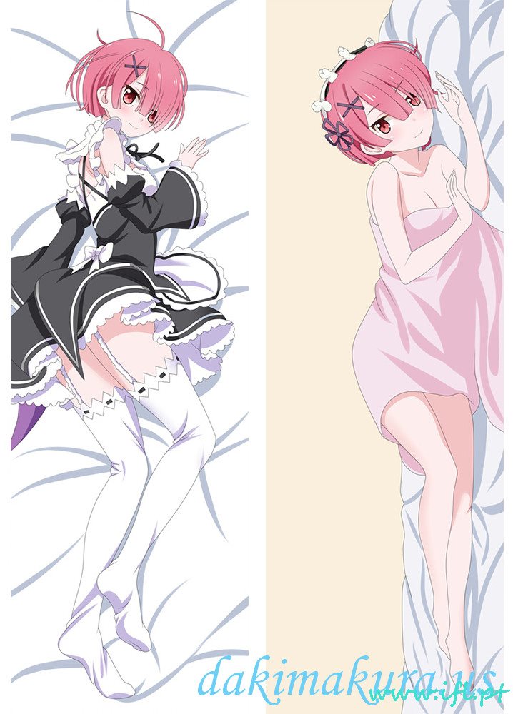 Ucuz Ram - Yeniden Sıfır Anime Dakimakura Japon Sarılma Vücut Yastık örtüsü çin Fabrikadan