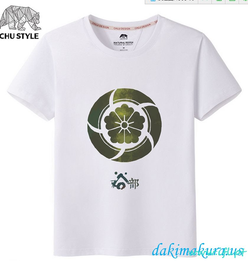 Ucuz Beyaz - Çin Fabrikadan Touken Ranbu çevrimiçi Erkekler Anime T-shirt